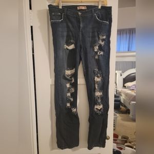 Womens Plus Judy Blue Skinny Fit Super Stretch Distressed Jeans Size 3XL 3X